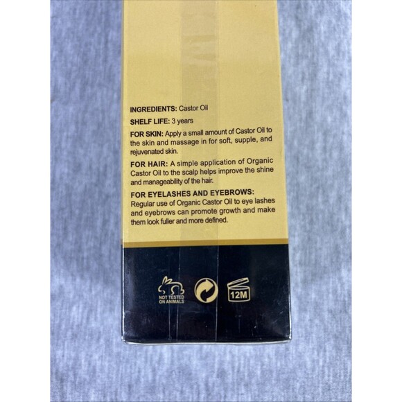 Exsuirpe Jamaican Black Castor Oil, Organic, Extra Virgin,100% Pure Cold Pressed - Picture 7 of 9